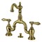 Kingston Brass Bridge Bathroom Faucet with Brass PopUp, Antique Brass KS7973BAL - alternate 1